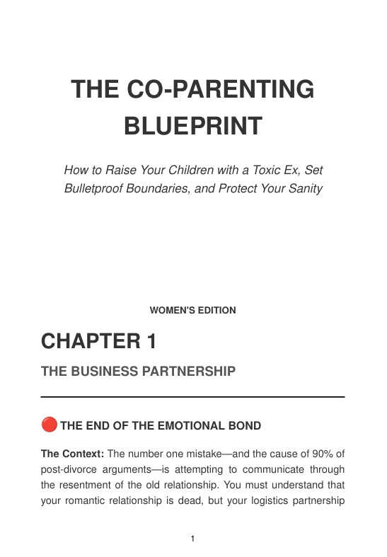 THE CO-PARENTING BLUEPRINT (women´s edition)