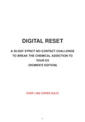 Digital Reset 30 Day No Contact Challenge